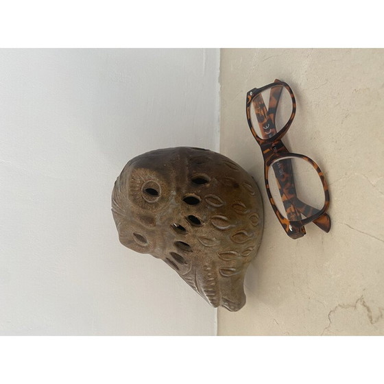 Image 1 of Hibou en céramique vintage d'Agnès Escala, 1970
