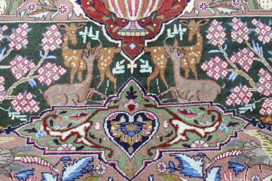 Image 1 of Tapis persan original noué à la main Kashmar Fein Paradise Design 384 X 302 cm Top Condition