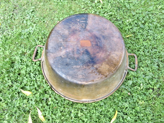 Image 1 of Bassine À Confiture En Cuivre, France, Années 30 40