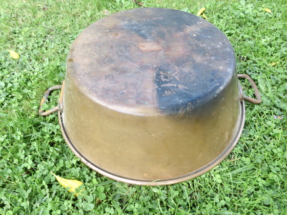 Image 1 of Bassine À Confiture En Cuivre, France, Années 30 40