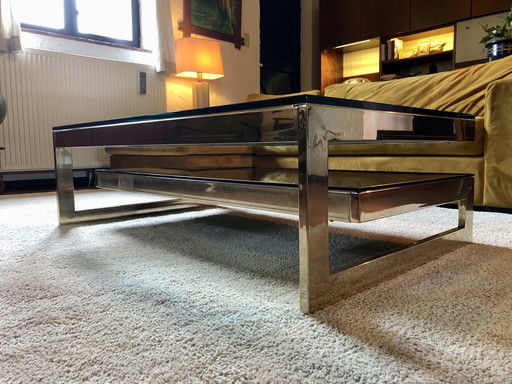 Table basse design plaquée or 23 carats