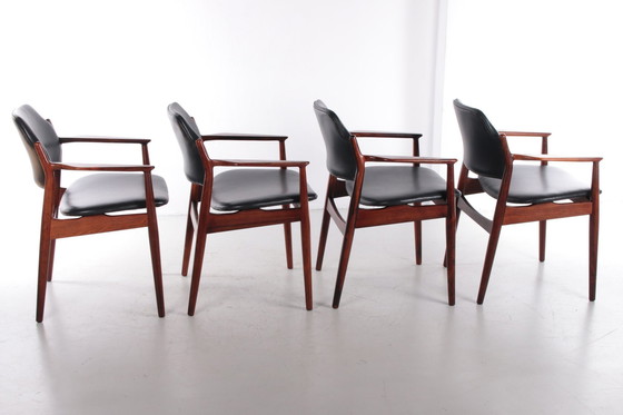 Image 1 of Chaises Arne Vodder modèle 62A par Sibast, Danemark, années 1960