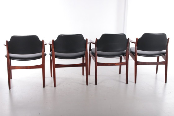 Image 1 of Chaises Arne Vodder modèle 62A par Sibast, Danemark, années 1960