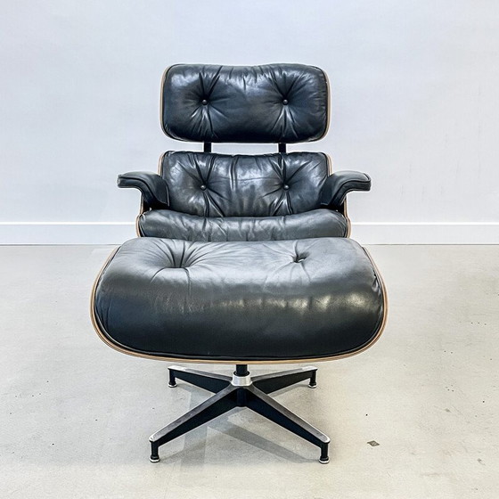 Image 1 of Fauteuil vintage en palissandre Rio par Charles et Ray Eames pour Herman Miller, 1970
