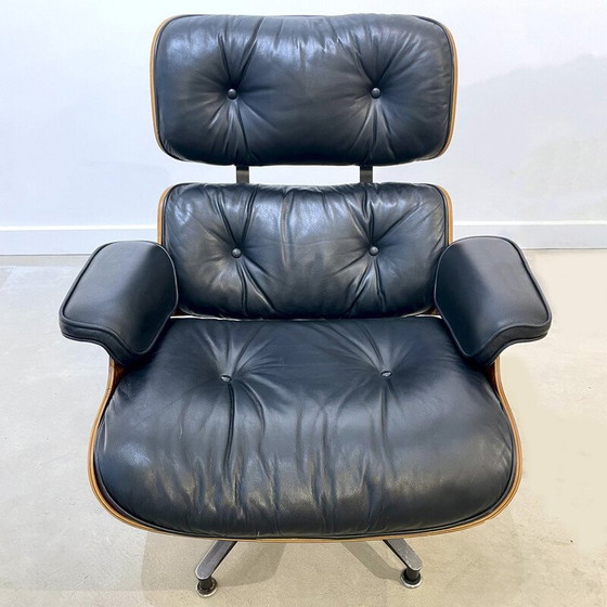 Image 1 of Fauteuil vintage en palissandre Rio par Charles et Ray Eames pour Herman Miller, 1970