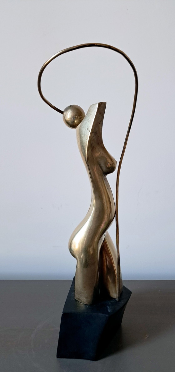 Image 1 of Statue/Sculpture-Femme-Art Moderne- Signée