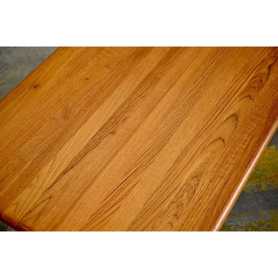 Image 1 of Table basse vintage en teck massif par Niels Bach, Danemark 1970