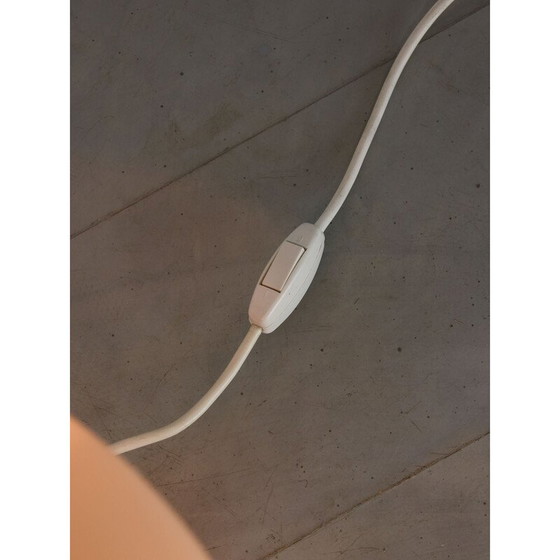 Image 1 of Lampe de table en laiton et verre du Mid Century