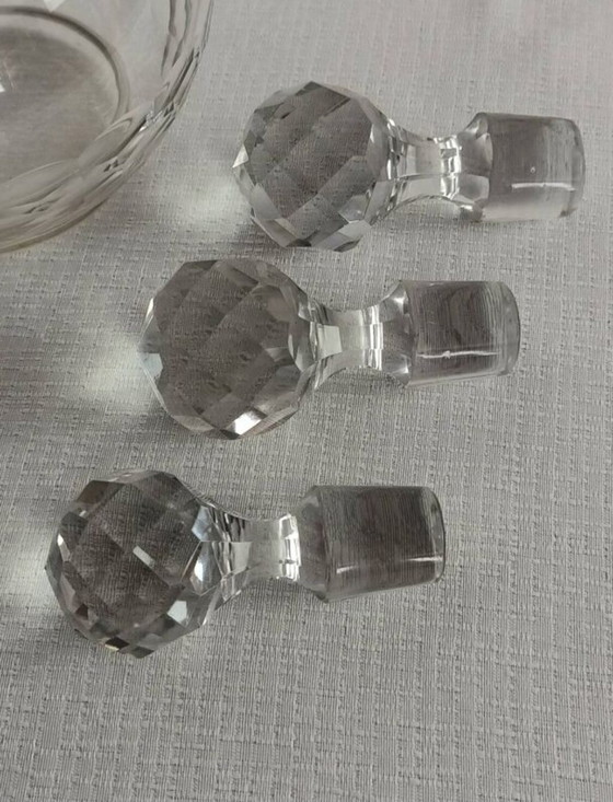 Image 1 of Trio De Carafes En Cristal De Baccarat Modèle Chauny