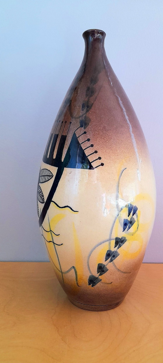 Image 1 of Vase Torres Vedras, Poisson Abstrait, 1959.