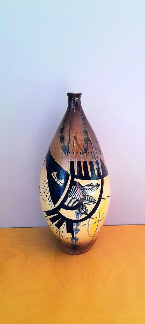 Image 1 of Vase Torres Vedras, Poisson Abstrait, 1959.