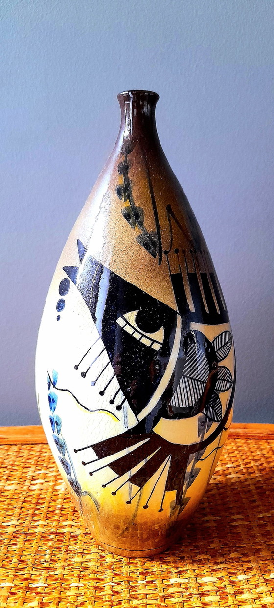 Image 1 of Vase Torres Vedras, Poisson Abstrait, 1959.