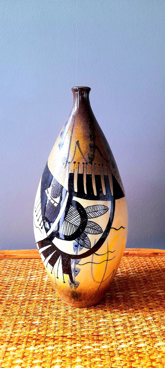 Image 1 of Vase Torres Vedras, Poisson Abstrait, 1959.