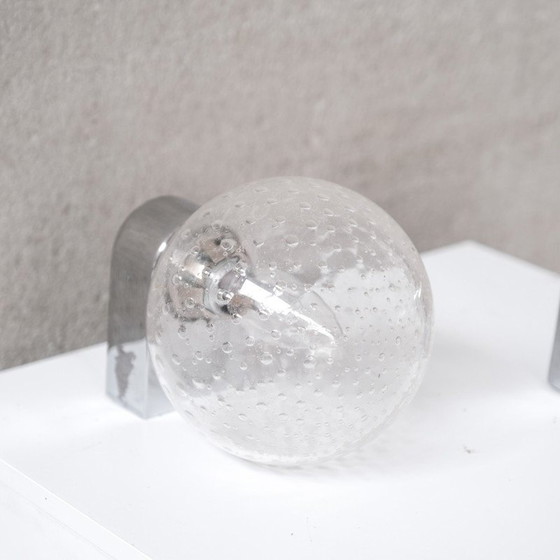 Image 1 of Paire d'appliques en verre vintage, Italie 1980