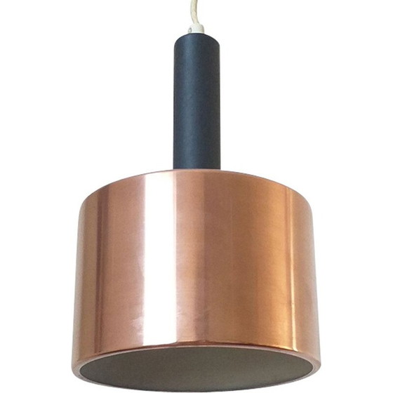 Image 1 of Lampe suspendue vintage en laiton, Danemark 1970