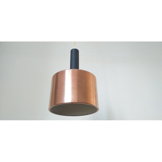 Image 1 of Lampe suspendue vintage en laiton, Danemark 1970