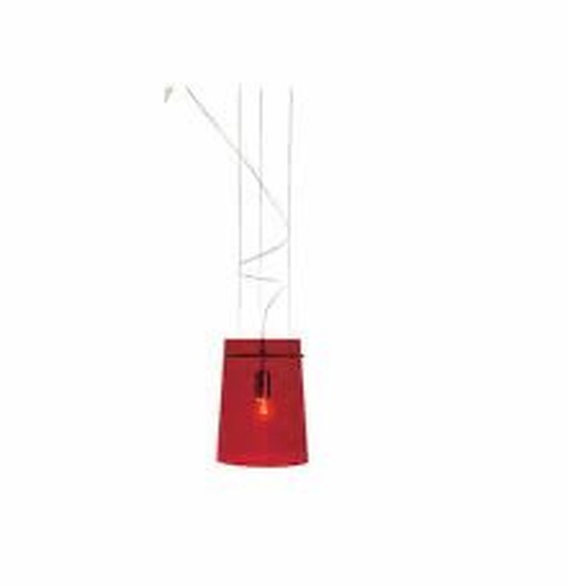 Prandina Sera Petite lampe suspendue en verre rouge