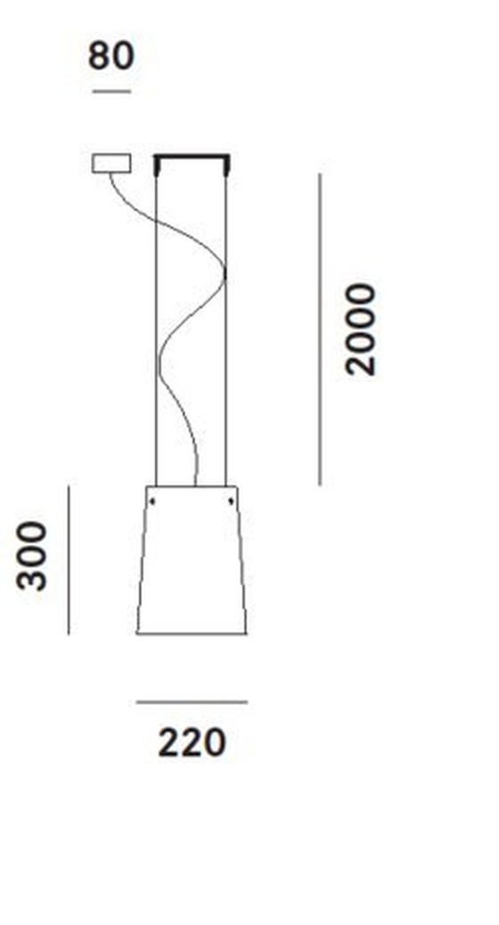 Image 1 of Prandina Sera Petite lampe suspendue en verre rouge