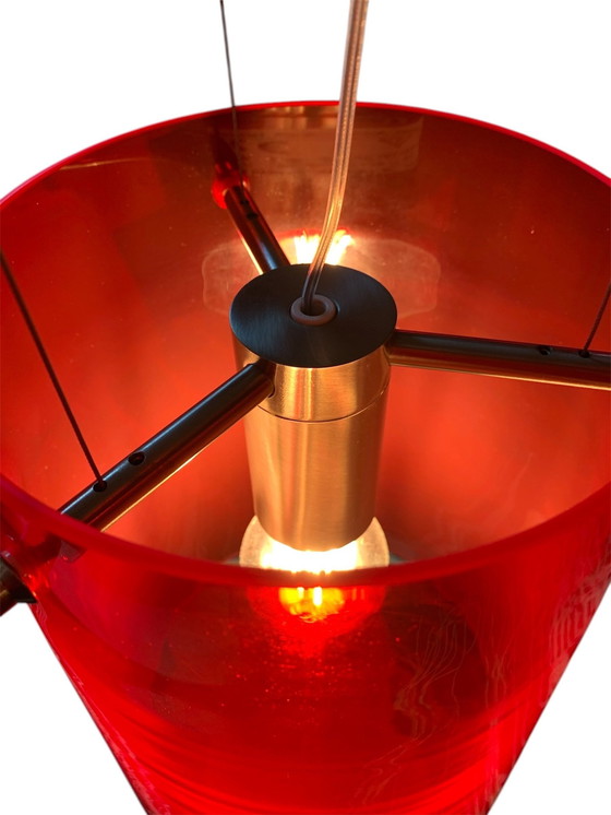 Image 1 of Prandina Sera Petite lampe suspendue en verre rouge