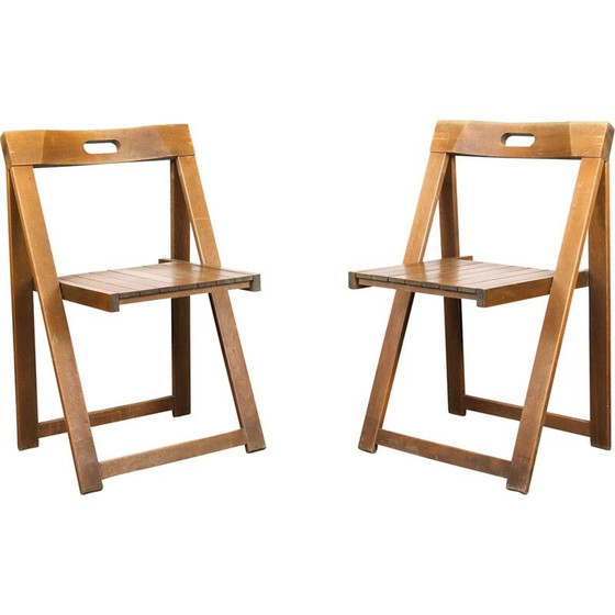 Image 1 of Paire de chaises pliantes vintage Trieste par Aldo Jacober