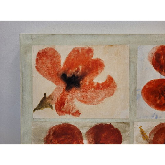 Image 1 of Collage vintage "Amapolas" par Lis Petersen, Portugal 2008
