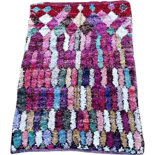 Tapis berbère vintage Boucherouite