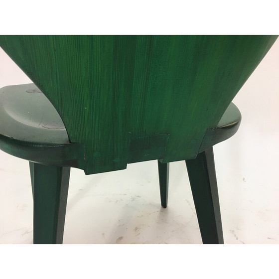 Image 1 of Ensemble de 4 chaises vintage en pin suédois par Carl Malmsten pour Svensk Fur - 1950s