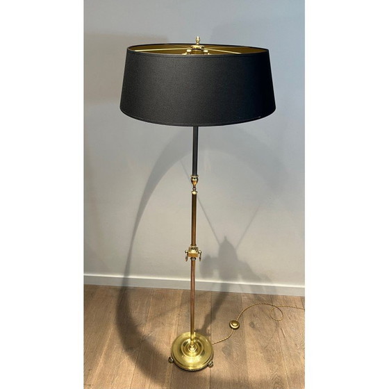 Image 1 of Lampadaire vintage en laiton, 1940