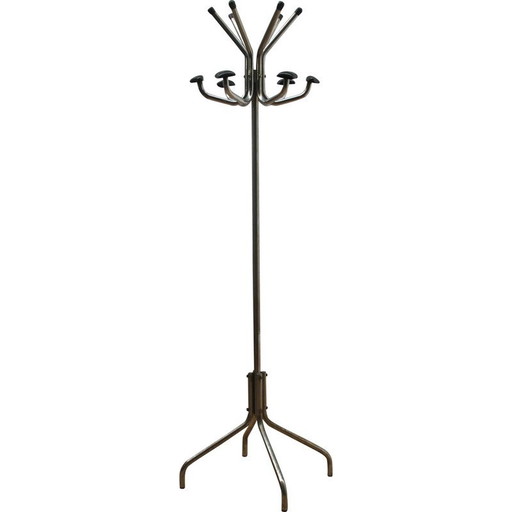 Porte-manteau vintage en acier chromé, 1970