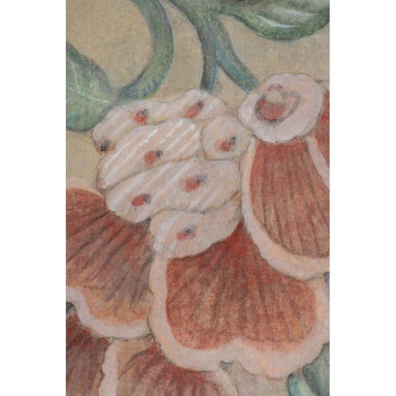 Image 1 of Peinture vintage représentant un caméléon