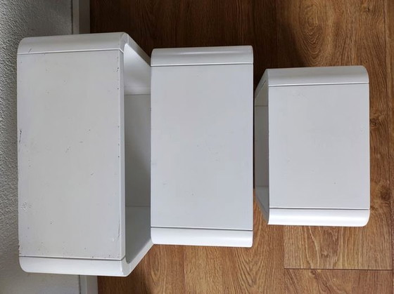 Image 1 of Etagères Vintage • Éléments Modulables • Bois Laqué • 1970