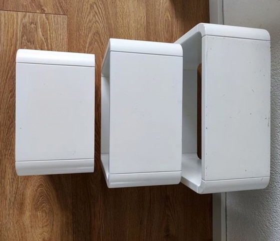 Image 1 of Etagères Vintage • Éléments Modulables • Bois Laqué • 1970