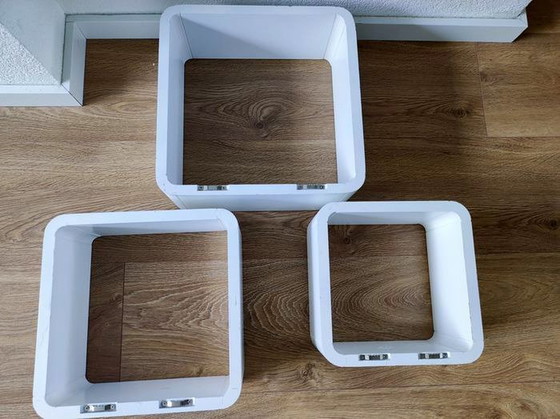 Image 1 of Etagères Vintage • Éléments Modulables • Bois Laqué • 1970