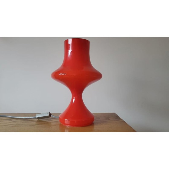 Image 1 of Lampe de table en verre du milieu du siècle par Tabery, 1970