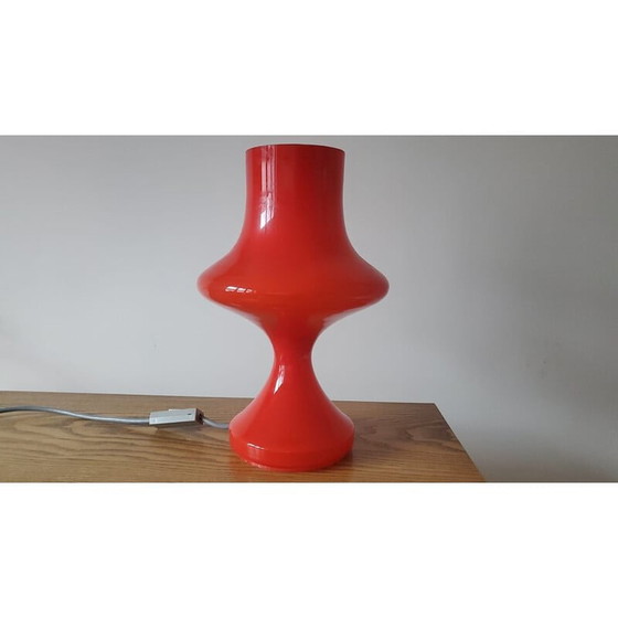 Image 1 of Lampe de table en verre du milieu du siècle par Tabery, 1970