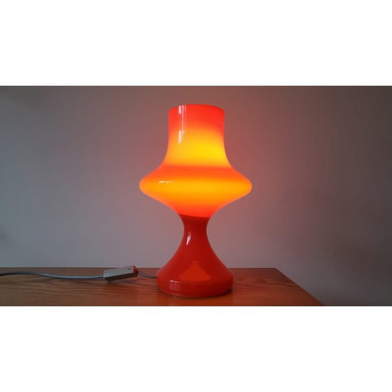 Image 1 of Lampe de table en verre du milieu du siècle par Tabery, 1970