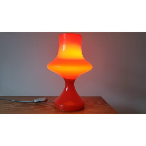 Image 1 of Lampe de table en verre du milieu du siècle par Tabery, 1970