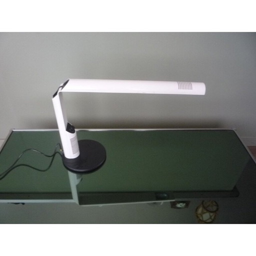 Lampe de bureau vintage en plastique et acier par G.Frattini