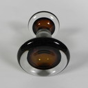 Poignées de porte Seguso en verre de Murano et laiton, années 1970