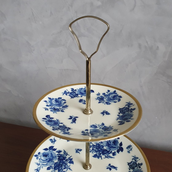 Image 1 of Bol de service de Bavière Waldershof avec or 22 carats des années 1960