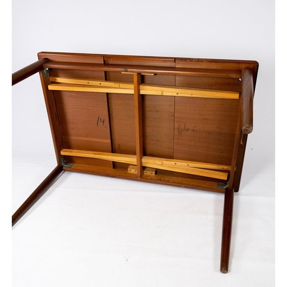 Image 1 of Table de salle à manger vintage en teck avec table à rallonges, danois, années 1960