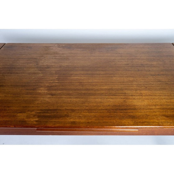 Image 1 of Table de salle à manger vintage en teck avec table à rallonges, danois, années 1960