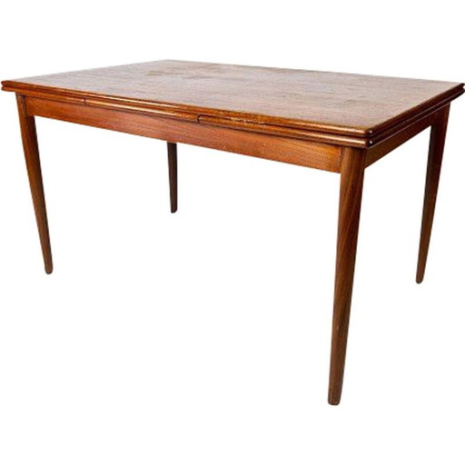 Table de salle à manger vintage en teck avec table à rallonges, danois, années 1960