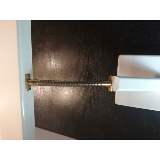 Image 1 of Lampe de piano vintage Kk leuchten en bois laqué et laiton, Allemagne 1970