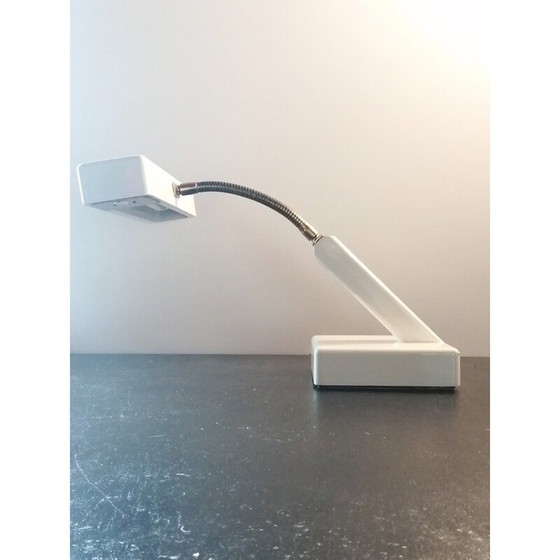 Image 1 of Lampe de piano vintage Kk leuchten en bois laqué et laiton, Allemagne 1970