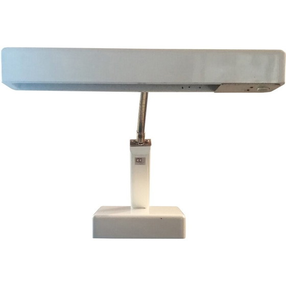 Image 1 of Lampe de piano vintage Kk leuchten en bois laqué et laiton, Allemagne 1970