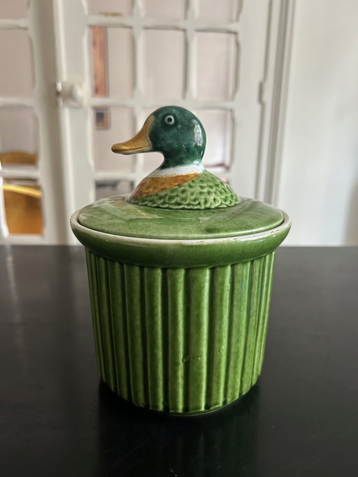 Pot Couvert En Céramique À Tête De Canard 