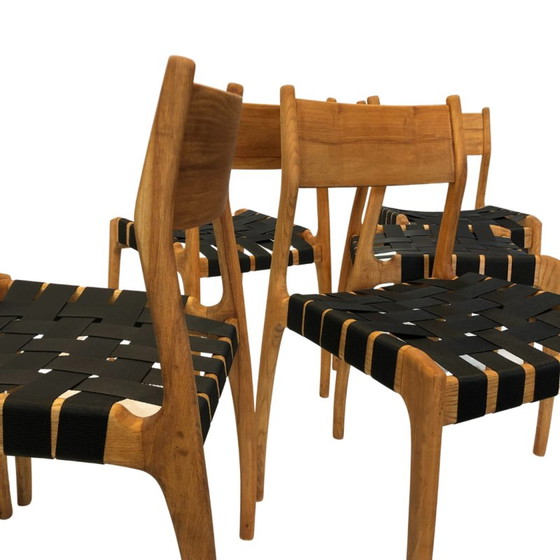 Image 1 of Ensemble de 6 chaises de salle à manger vintage Modèle 993 par Studio Tipi pour Montina, Italie années 1960