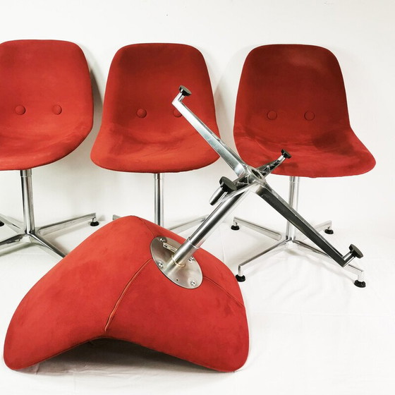 Image 1 of Ensemble de 6 chaises vintage "Eyes" par J.Foersom et P.Hiort-Lorenzen pour Erik Jorgensen, Danemark 2009