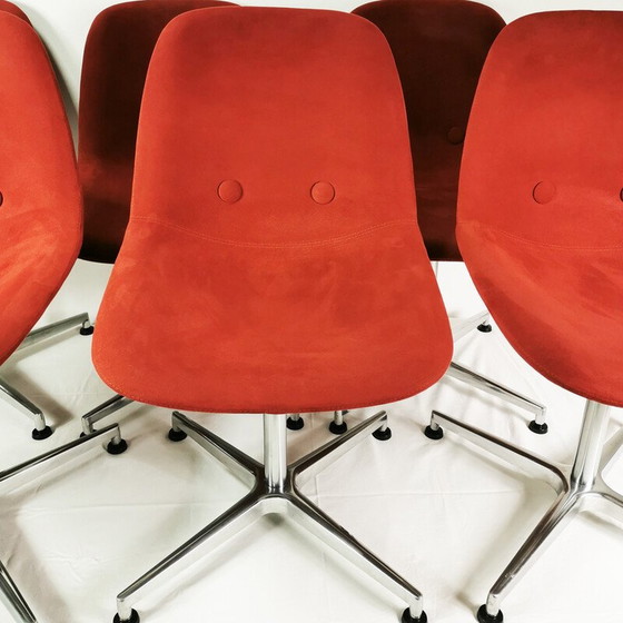 Image 1 of Ensemble de 6 chaises vintage "Eyes" par J.Foersom et P.Hiort-Lorenzen pour Erik Jorgensen, Danemark 2009